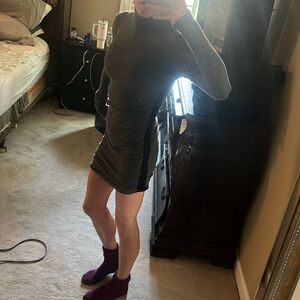 EUC Moda International Sweater Ruched Dress size small off